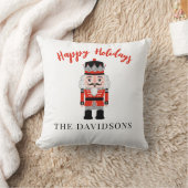 赤いクリスマスくるみ割り クッション (ブランケット)