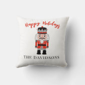 赤いクリスマスくるみ割り クッション (裏面)