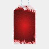 赤いクリスマスと雪だるま ギフトタグ (裏面)