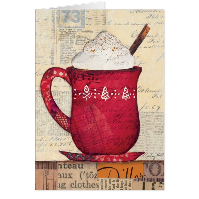 赤いクリスマスのコップ (正面)