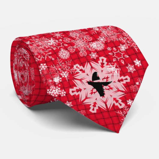 赤いクリスマスのタイ01 ネクタイ (ロール)