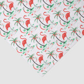 赤いクリスマスのフラミンゴのティッシュペーパー 薄葉紙 (詳細)