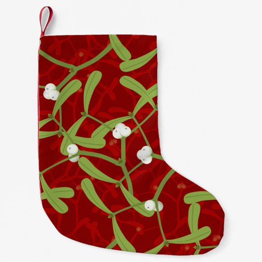 赤いクリスマスのミスタトウ スモールクリスマスストッキング (正面)