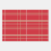 赤いクリスマスの品揃え ラッピングペーパーシート (正面)