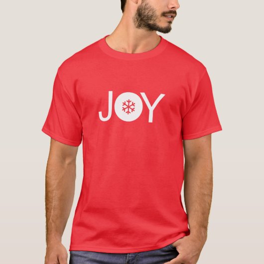 赤いクリスマスの喜び Tシャツ (正面)