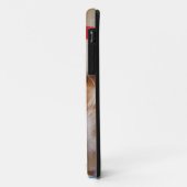 赤いクリスマスの帽子の小さい子ネコ Case-Mate iPhoneケース (裏面/左)