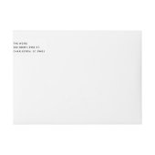 赤いクリスマスの恵みおよび冬の星 ラップアラウンドラベル (正面)