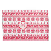 赤いクリスマスの枕カバー 枕カバー (正面左)