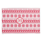 赤いクリスマスの枕カバー 枕カバー (正面右)