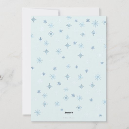 赤いクリスマスの花おもしろいのメッセージ写真 シーズンカード (裏面)