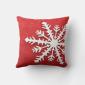 赤いクリスマスの輝き クッション (裏面)
