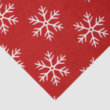 赤いクリスマスの雪の結晶模様