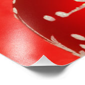 赤いクリスマスの飾り フォトプリント            (角)