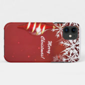 赤いクリスマスのiPhoneケース Case-Mate iPhoneケース (裏面(横))