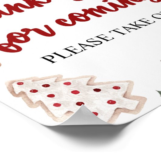 赤いクリスマスは赤来ちゃんシャワー ポスター (角)