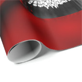 赤いクリスマスオーナメント ラッピングペーパー (ロールコーナー)