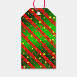 赤いクリスマスギフト ギフトタグ