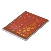 赤いクリスマスシーン ノートパッド (回転)