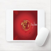 赤いクリスマスジンルベルは良い賛美日を持っている マウスパッド (マウス)