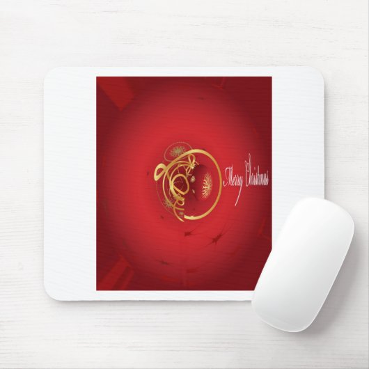 赤いクリスマスジンルベルは良い賛美日を持っている マウスパッド (マウス)