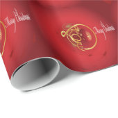 赤いクリスマスジンルベルは良い賛美日を持っている ラッピングペーパー (ロールコーナー)