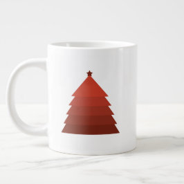 赤いクリスマスツリーのジャイアントコーヒーマグ ジャンボコーヒーマグカップ