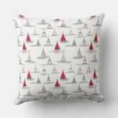 赤いクリスマスツリーパターン#5 ID1009 クッション (裏面)