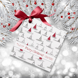 赤いクリスマスツリーパターン#5 ID1009 フェイバータグ