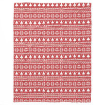 赤いクリスマスツリーポインセチア模様