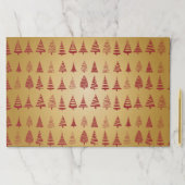 赤いクリスマスツリーモダンオン金ゴールド ペーパーパッド (インサイチュ)