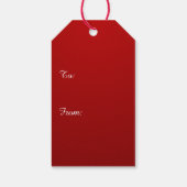 赤いクリスマスツリー ギフトタグ (裏面)