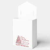 赤いクリスマスツリー、クリスマスのお気に入り フェイバーボックス (オープン)