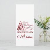 赤いクリスマスツリー、クリスマスパーティーメニュー メニュー (スタンド正面)