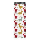 赤いクリスマストナカイのパターン#12 ID1009 タンブラー (裏面)