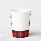 赤いクリスマストラックのバンドル喜び赤ちゃんシャワー 紙コップ (右)