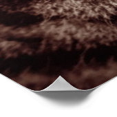 赤いクリスマスハットを着た国内のタビーネコ ポスター (角)