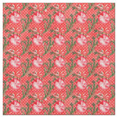 赤いクリスマスバウブル ファブリック (クローズアップ)