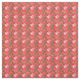 赤いクリスマスバウブル ファブリック