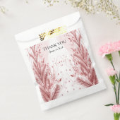 赤いクリスマスパインの木の雪の装飾美しい フェイバーバッグ (封をした状態)