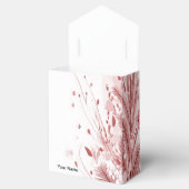 赤いクリスマスパインの木の雪の装飾美しい フェイバーボックス (オープン)