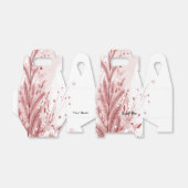 赤いクリスマスパインの木の雪の装飾美しい フェイバーボックス (折り畳みなし)