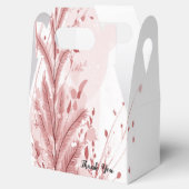 赤いクリスマスパインの木の雪の装飾美しい フェイバーボックス (オープン)