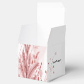 赤いクリスマスパインの木の雪の装飾美しい フェイバーボックス (オープン)