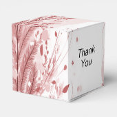 赤いクリスマスパインの木の雪の装飾美しい フェイバーボックス (裏面サイド)