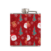 赤いクリスマスパターン フラスク (裏面)