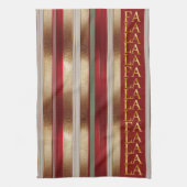 赤いクリスマスファラパターン#27 ID1009 キッチンタオル (縦)
