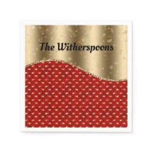 赤いクリスマスフローラ(金ゴールドリボンと名前)