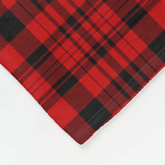 赤いクリスマスプレッドファミリー写真おばあちゃんを愛する フリースブランケット (角)