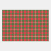 赤いクリスマスプレド ラッピングペーパーシート (正面2)