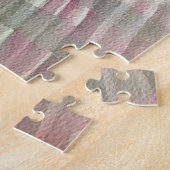 赤いクリスマスベリーの水彩画ファインアート ジグソーパズル (側面)